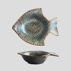 Handmade artistic "Camel Fish" bowl - Crafty-Clayworks