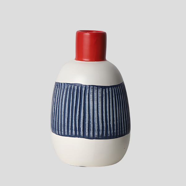 Hand-painted small "Little Red Riding Hood" vase