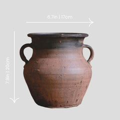 Handmade brown antique vase Crafty-Clayworks