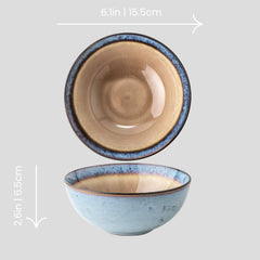 Handmade glazed two-toned bowl Crafty-Clayworks