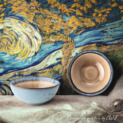 Handmade glazed two-toned bowl Crafty-Clayworks