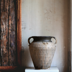 Handmade grey antique vase Crafty-Clayworks