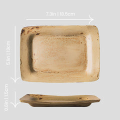 Handmade irregular retro-looking plate Crafty-Clayworks