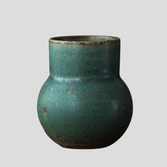 Handmade small green vintage vase Crafty-Clayworks
