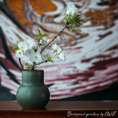 Handmade small green vintage vase Crafty-Clayworks