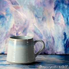 Handmade glazed "Etherial Shimmer" mug - 13.5oz