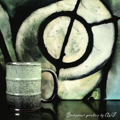 Large handmade kiln-fired "Toxic Waist" mug - 20.3oz