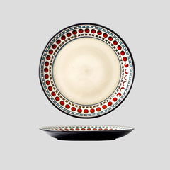 Handmade glazed artistic "Plain Boring Trivia" plate - Crafty-Clayworks