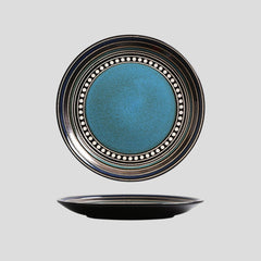 Handmade glazed artistic "Ngoma Wakati Wa Jioni" plate - Crafty-Clayworks