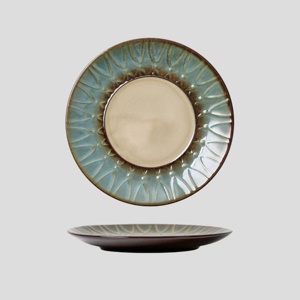 Handmade glazed artistic "A Whimsical Melody" plate - Crafty-Clayworks