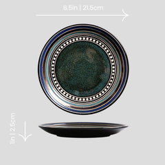 Handmade glazed artistic "Mtu Wa Msituni" plate - Crafty-Clayworks