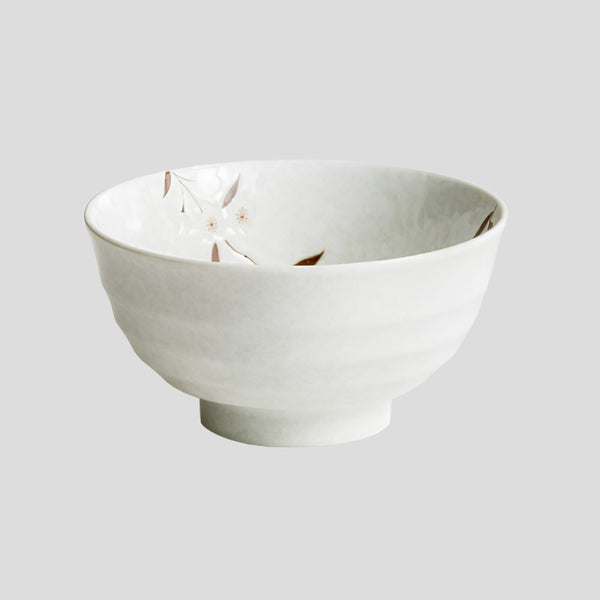 Handmade Japanese traditional "Snow Cherry - スノーチェリー" bowl - Crafty-Clayworks