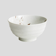 Handmade Japanese traditional "Snow Cherry - スノーチェリー" bowl - Crafty-Clayworks