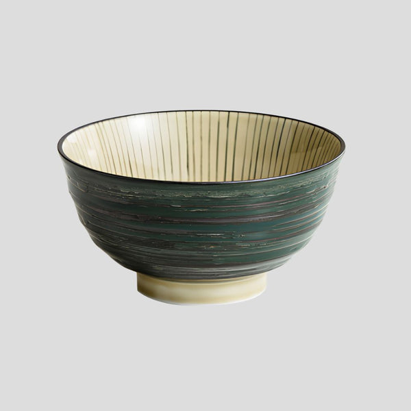 Handmade Japanese traditional "Tall Grass - 背の高い草" bowl - Crafty-Clayworks