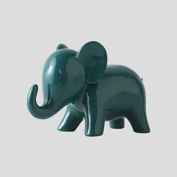 Handmade minimalistic "Tranquil Tusk" elephant sculpture - Crafty-Clayworks