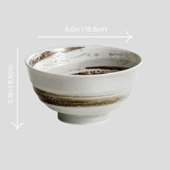Handmade Japanese traditional "Hometown - ホームタウン" bowl - Crafty-Clayworks