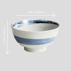 Handmade Japanese traditional "Sky High - 空高く" bowl - Crafty-Clayworks